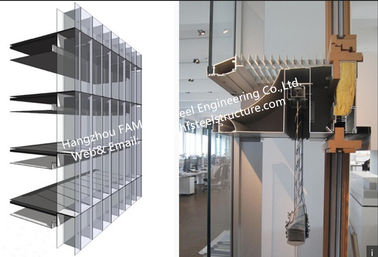 Китай Двойная ручка стеклянной ненесущей стены офисного здания фасада стеклянной стены провентилированная построила систему поставщик
