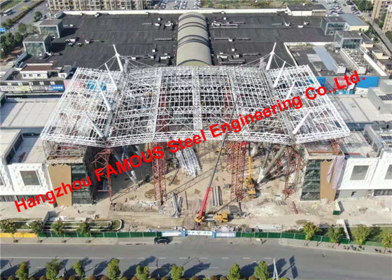 Китай Гальванизированная крыша ферменной конструкции трубы промышленной стали структурная для торгового центра поставщик