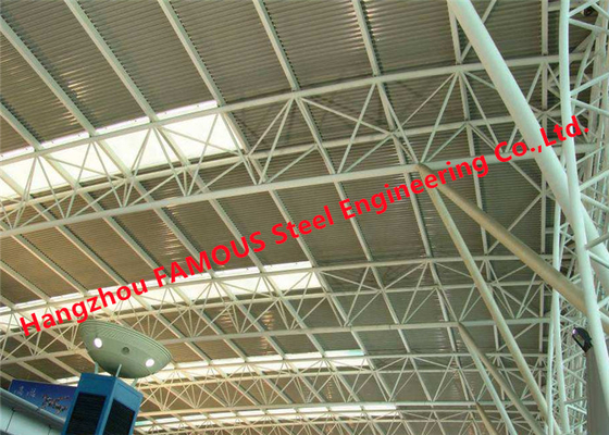 Китай ETFE PTFE покрыло стандарт Америки Европы сени ферменной конструкции крыши ткани мембраны стадиона структурный стальной поставщик