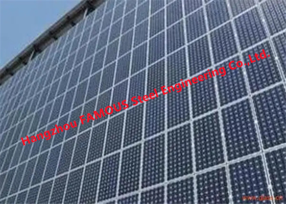 Китай Фотовольтайческая солнечная приведенная в действие система модулей стеклянной ненесущей стены строя поставщик