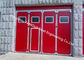Алюминиевые панели дверей аккордеона уплотнения Мулти прикрепили на петлях промышленные двери гаража складывая для склада поставщик