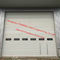 Полностью вертикальной двери гаража подъема моторизованные дверью промышленные с прозрачным Виндовс и пешеходным доступом поставщик