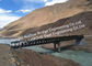 Полуфабрикат мост Байлей стальной для моста структурной стали проекта охраны природы воды портативного с поддерживая пристанями поставщик