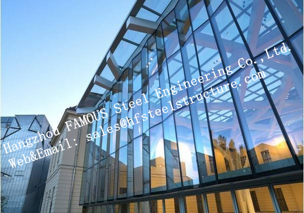 Алюминиевая внешняя двойная стеклянная система здания изоляции ненесущей стены фасада 0