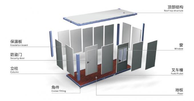 Известный пре- проектированный строя практически дом контейнера 20фт для живущего дома 0