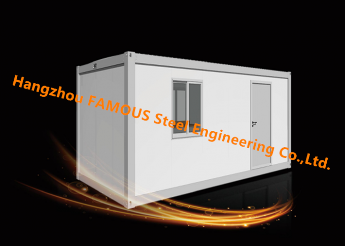 Современный дом контейнера Префаб железного каркаса модульный для офиса и временного жилья места 0
