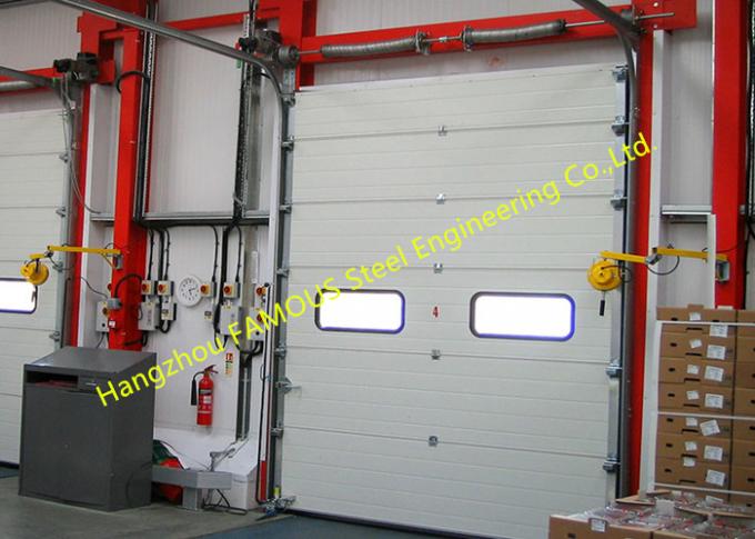 Моторизованные промышленные двери гаража с огня дверей ответа дистанционного управления пользой быстрого аварийной 0