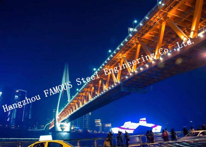 Мост портативного стального подвеса Байлей структурный для общественного транспорта 0