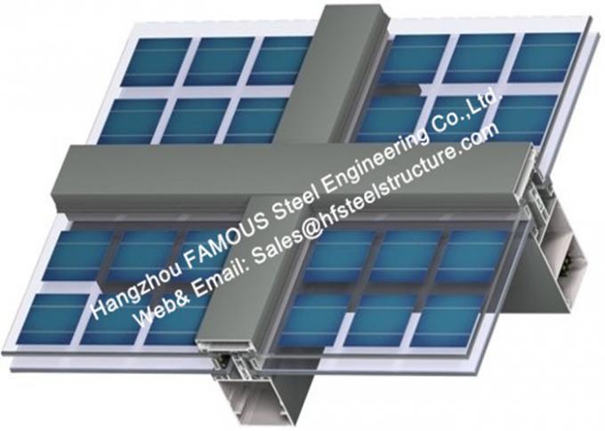 Фотоволтайкс интегрировало ненесущую стену солнечных модулей фасадов стеклянную с одиночным стеклянным компонентом 0