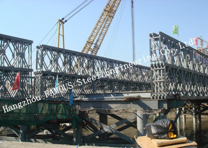 Тип модульный стальной мост палубы строки двойника ХД200 Байлей поднимая установку в место 0