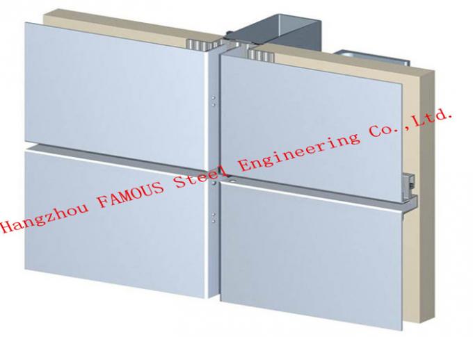 Металла панели английского стандарта ненесущая стена алюминиевого стеклянная для коммерчески офиса 0
