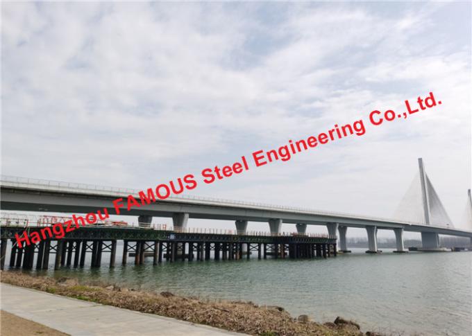 Уклоненное изогнутое стальное строительство моста ферменной конструкции Я-прогона для железной дороги шоссе 0