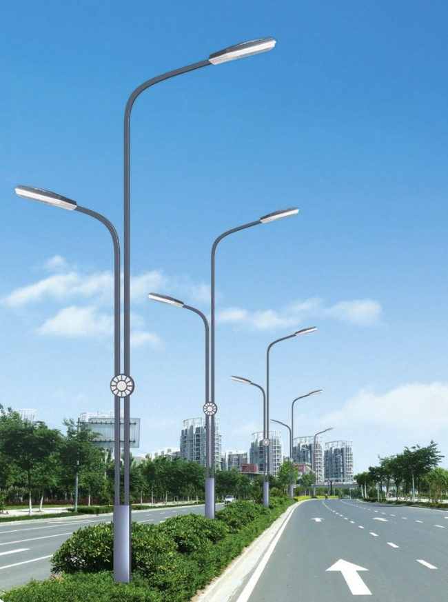 6M 8M 10M 12M 14M гальванизировали стальной фонарный столб улицы для дорожного освещения 2