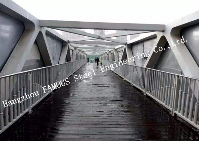 Мост Skywalk стальной структуры легкой установки полуфабрикат пешеходный 0