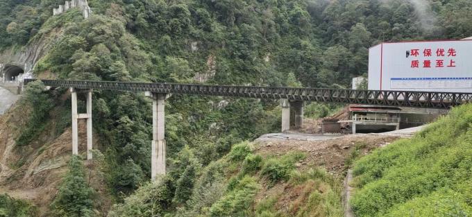 последние новости компании о Несколько стальных мостов Bailey были завершены в линии Сычуань-Тибета  1
