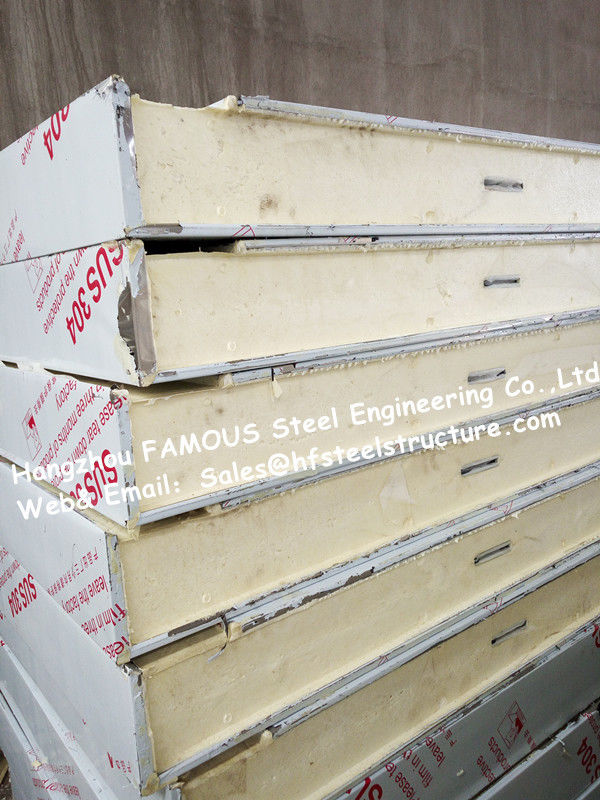 Классическая панель рефрижерации ПУ сэндвича строительного материала холодной комнаты для прогулки в холодильных установках 1150мм 1