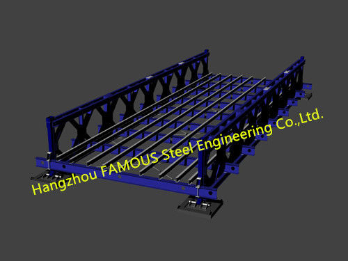 Подгонянный стальной мост структурной стали моста Байлей портативный модульный 1