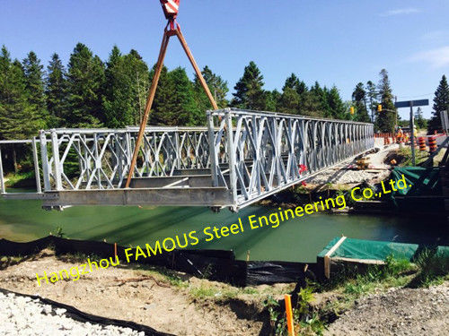 Подгонянный стальной мост структурной стали моста Байлей портативный модульный 0