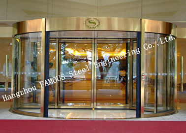 Китай Современные электрические двери фасада Револинг стеклянные для лобби гостиницы или торгового центра поставщик