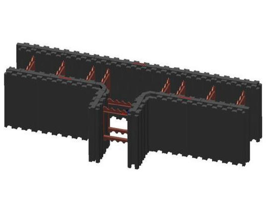 Китай Черный изолированный бетон формирует прямую доску 90 угол t формирует блоки строения стены Icfs поставщик