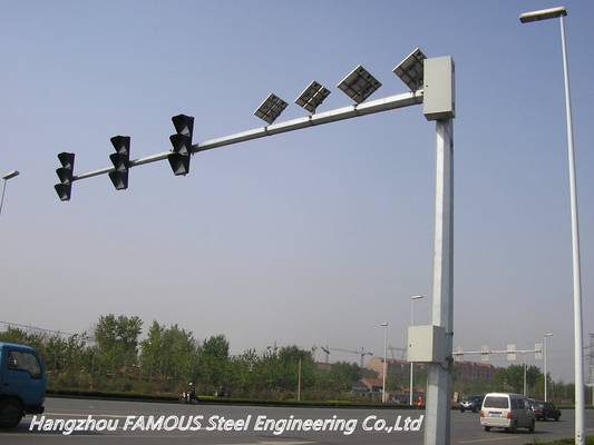 Китай Структура дорожного знака Q345 для систем и камер транспортного контроля поставщик
