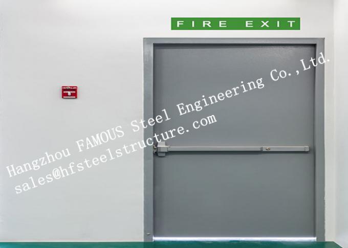 Жилые стальные огнезащитные промышленные двери гаража с дистанционным управлением 0