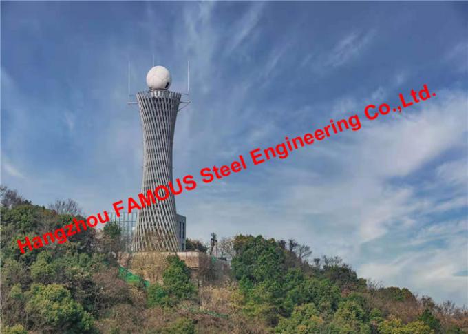 Подгонянное изготовление башни погоды радиолокатора стальной структуры высокой точности полуфабрикат 0