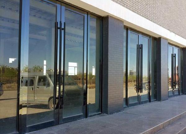 Stile Windows алюминиевого стеклянного магазина NFRC передний средний и двери 1